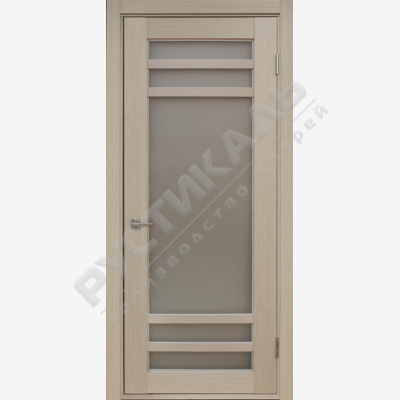 Двери Файн-лайн Модель 12 дуб беленый white стекло сатин